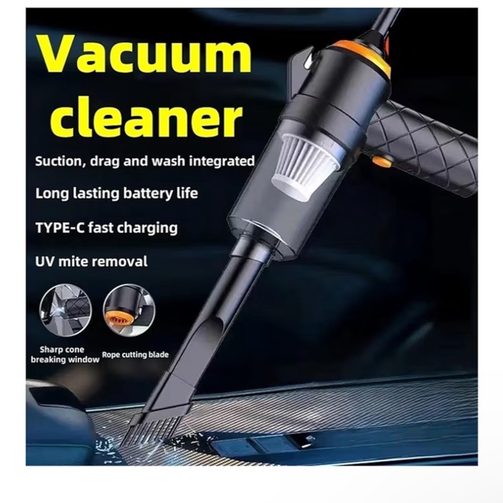 6 in 1 Blowing Suction Car Cleaner 120W Electric Powerful Vacuum ER tools NEW - Picture 4 of 8
